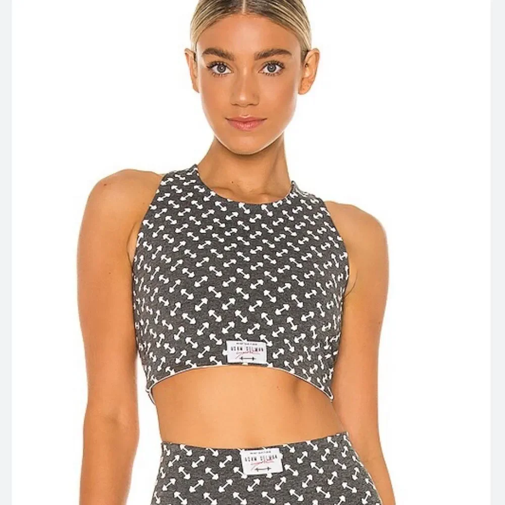 NWT Adam Selman Sport Racer Crop Top Sports Bra Revolve